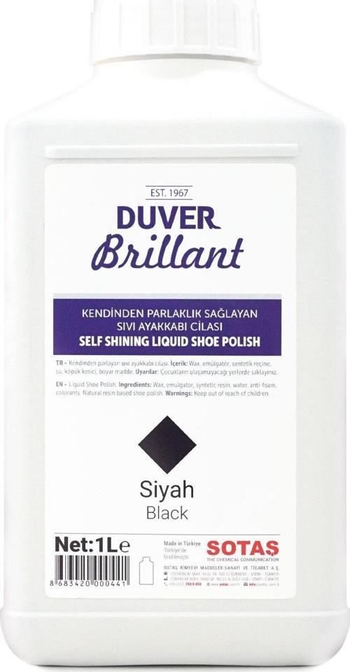 Brillant 1 Litre Siyah Kendinden Parlaklık Sağlayan Sıvı Ayakkabı Cilası
