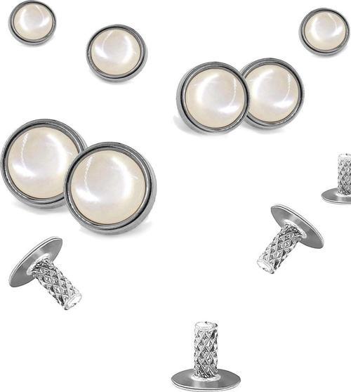 20 Adet Yarım Yuvarlak 8mm İnci Çakma Rivet