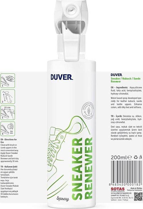 Süet Ve Nubuk Ayakkabı Yenileyici Sprey 200 Ml