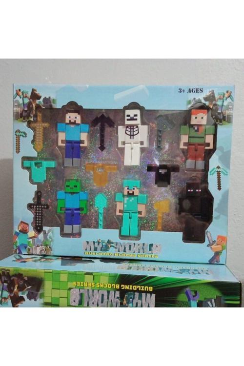 Oyuncak Minecraft Karakter Figür Seti 15 Parça Minecraft Oyuncak Figür