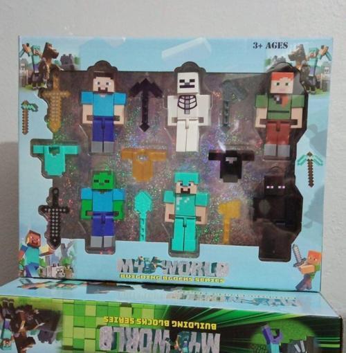 Oyuncak Minecraft Karakter Figür Seti 15 Parça Minecraft Oyuncak Figür