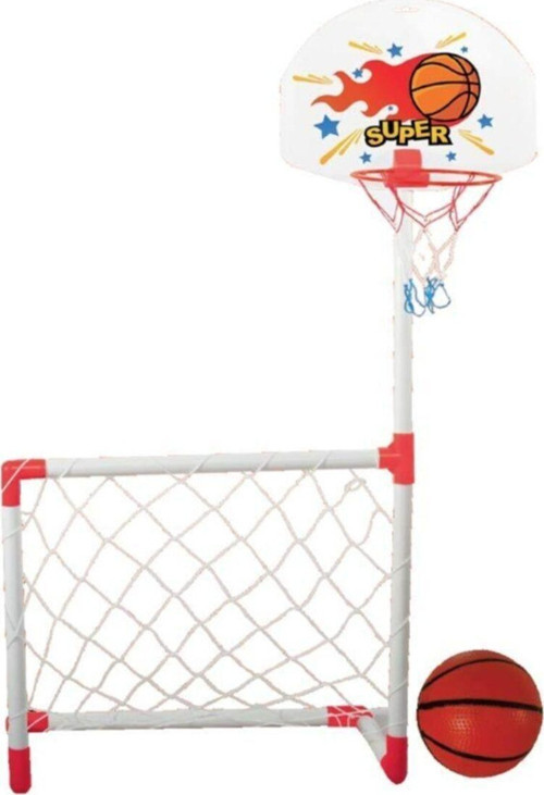 Oyuncak Kale Ve Pota Futbol Basketbol 2Li Set Top Dahil