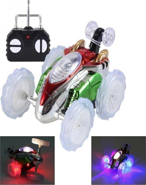 Dasher Uzaktan Kumandalı Takla Atan Işıklı Çılgın Akrobat Oyuncak Araba