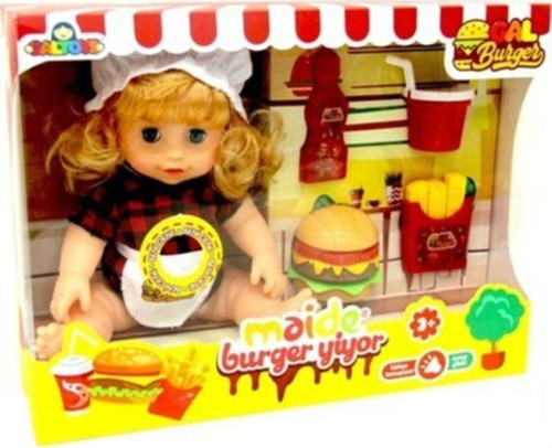 Maide Burger Yiyor Türkçe Konuşan Bebek 37,5 X 28,5 X 12 Cm