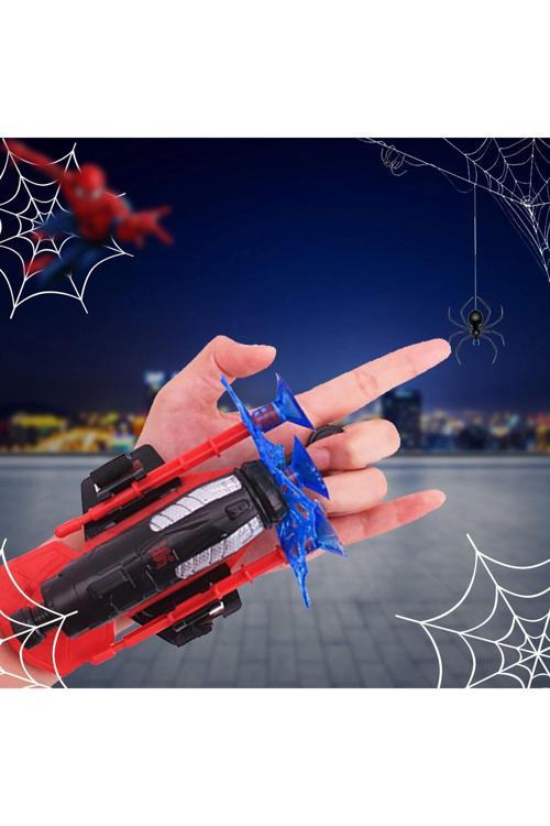 Ağ Atan Spiderman Bileklik Vantuz Fırlatan Ok Atan Örümcek Adam Oyuncak Fırlatıcı Seti