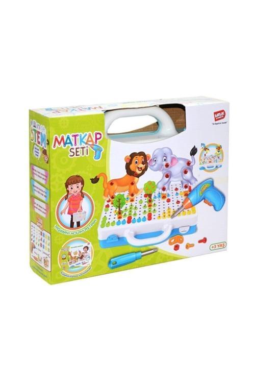 11B Matkaplı Vidalama Ve 3D Yaratıcı Mozaik Puzzle 340 Parça Creative Portable Box Yapı Lego Oyunu -