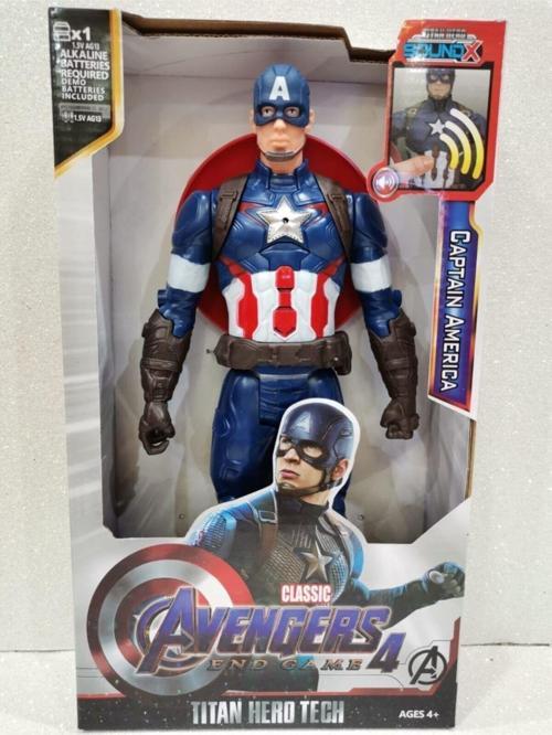 Captain America Action Figür Oyuncak Işıklı Konuşan 28.5 Cm