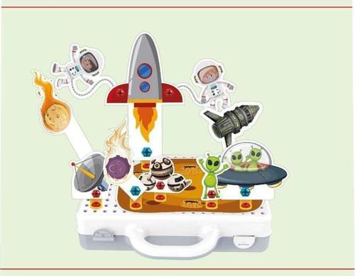 Eğitici Matkap Seti Uzay 3D Stem Creative Yaratıcı Set