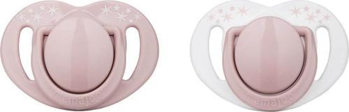 Sterilizasyon & Saklama Kutulu Powder Pink Desenli İkili Ortodontik Emzik / 0 Ay+