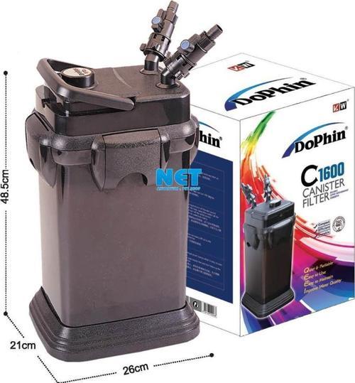 C1600 Dış Filtre 2540 l/h , 27 w, 5 Sepet 250-500 LT Akvaryum için Uygun. 3 Yıl Garanti