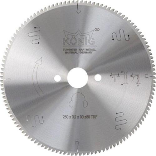 250*3.2*30 Mm Z:80 Trf Dişli Elmas Uçlu Hassas Kesim Daire Testere Sessiz