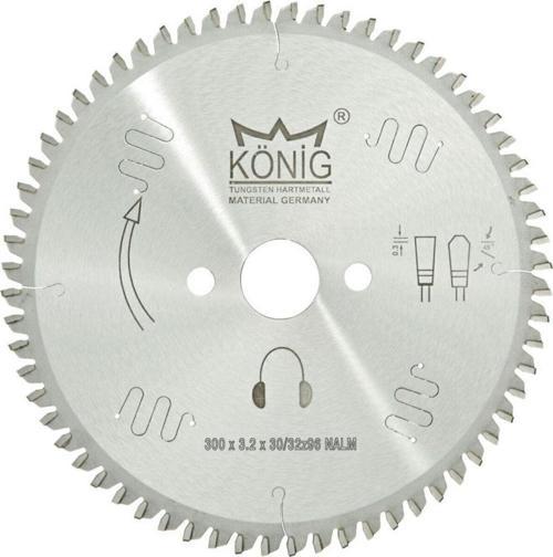 Konig Elmas Uçlu Alüminyum Ve Pvc Sessiz Daire Testere Alm-250-02 250X3.2X30X80