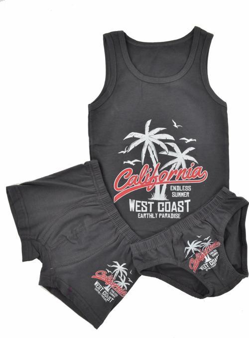 Erkek Çocuk California Atlet Külot Boxer Takım