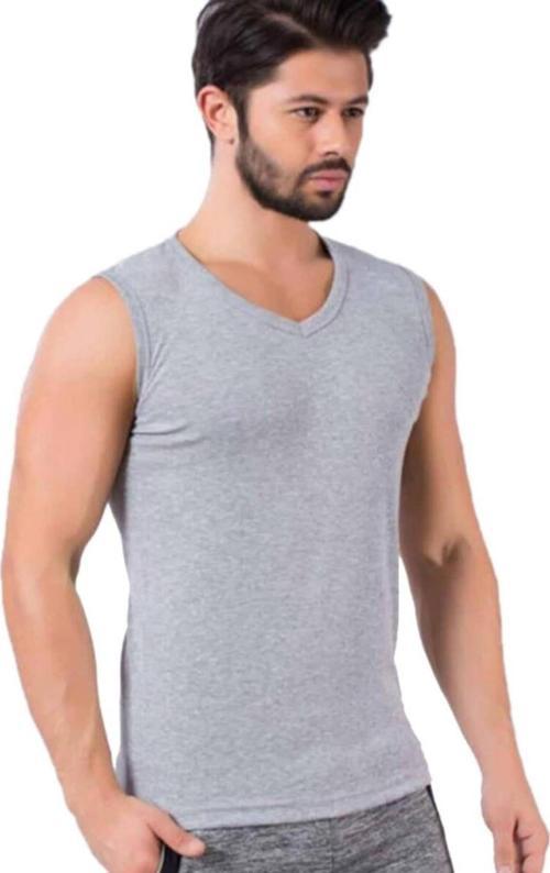 401 Erkek V Yaka Ribana Spor Fanila Atlet