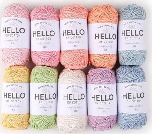 Iplik 10'lu (punch, Amigurumi) Pastel Serisi 25gr