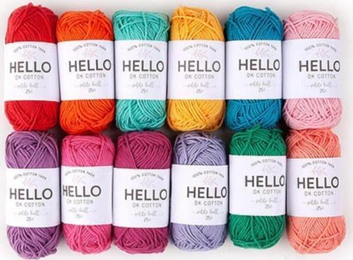 12'li 25Gram Punch Ve Amigurumi Iplik Seti Minik Yumaklar Canlı Renkler