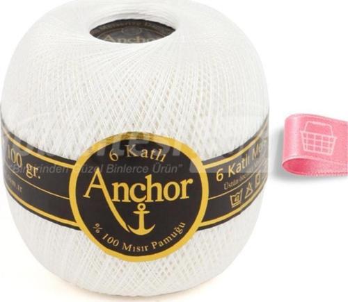 6 Katlı Dantel Ipliği No:70 100 gr - Beyaz