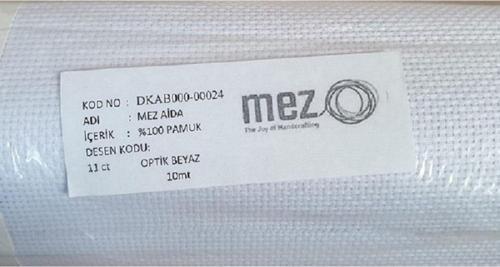 Anchor Mez Aida 1 Metre Çift En %100 Pamuk Nakış Kumaşı
