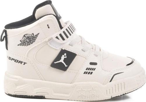 Beyaz Cırtlı Bilek Boy Erkek Çocuk Sneaker King Uzun P