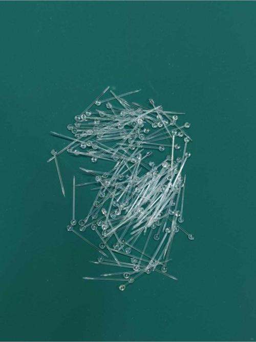 Şeffaf Transparan Plastik Toplu Iğne 100 Adet
