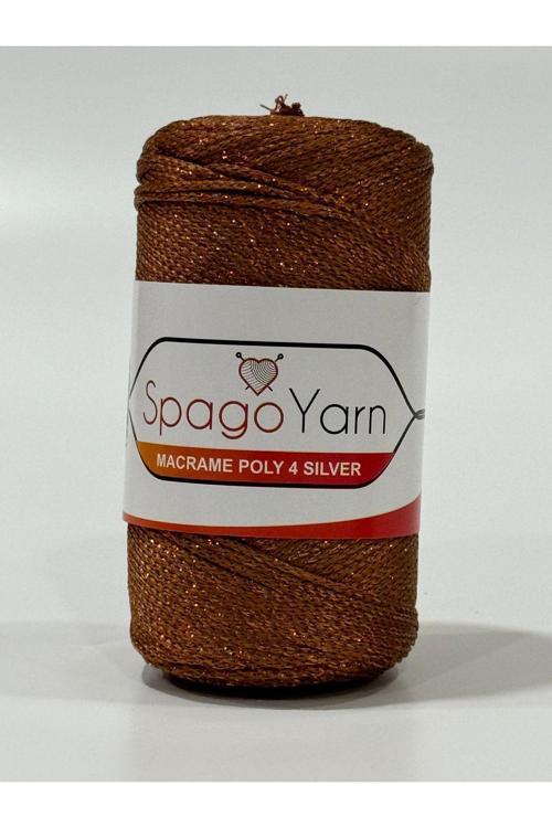 Spago Poly 4 Silver Simli Polyester Makrome İpliği 4No 203