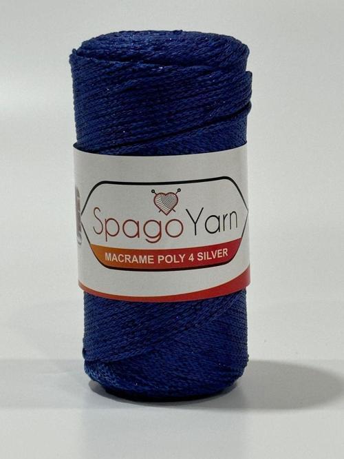Spago Poly 4 Silver Simli Polyester Makrome İpliği 4No 252