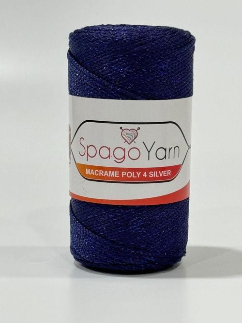 Spago Poly 4 Silver Simli Polyester Makrome İpliği 4No 262