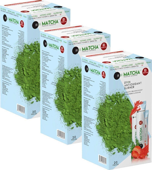 Matcha Premium Japanese 3 Kutu Matcha Tozu Çayı Maça Çayı 3 Paket