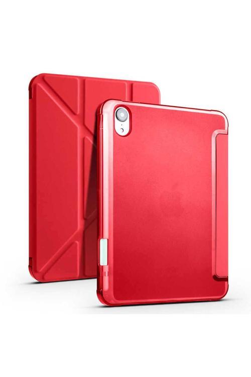 İpad Mini 2021 (6.Nesil) 8.3"Uyumlu Kalemlikli Standlı Uyku Modlu Katlanabilir Tablet Kılıfı