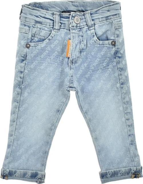 Komple Boys Baskılı Erkek Kot Pantolon Mavi