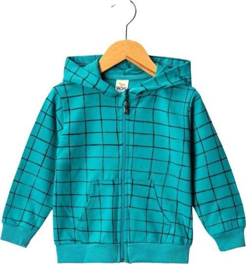 KARELİ DESENLİ CEPLİ KAPÜŞONLU HIRKA Yeşil