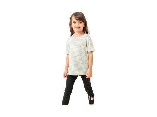 ÇİZGİLİ KIZ ÇOCUK TSHIRT Lila