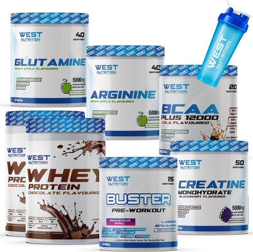 Whey Protein Tozu Bcaa Preworkout Kreatin L-Glutamin L-Arjinin Paketi
