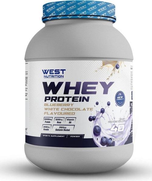 Whey Protein Tozu 1200 Gr 40 Servis Yabanmersini & Beyaz Çikolata Aromalı