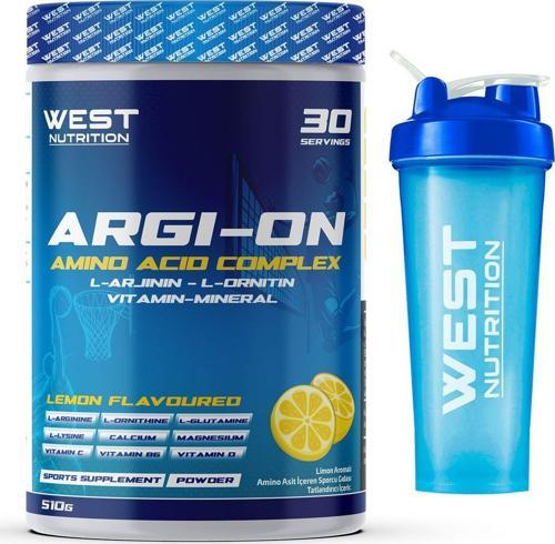 Argıon L-Arjinin L-Ornitin Amino Asit Kompleks 510 Gr 30 Servis Limon Aromalı
