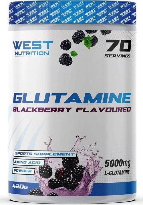 L-Glutamin ( Glutamine ) 420 Gr 70 Servis Böğürtlen Aromalı