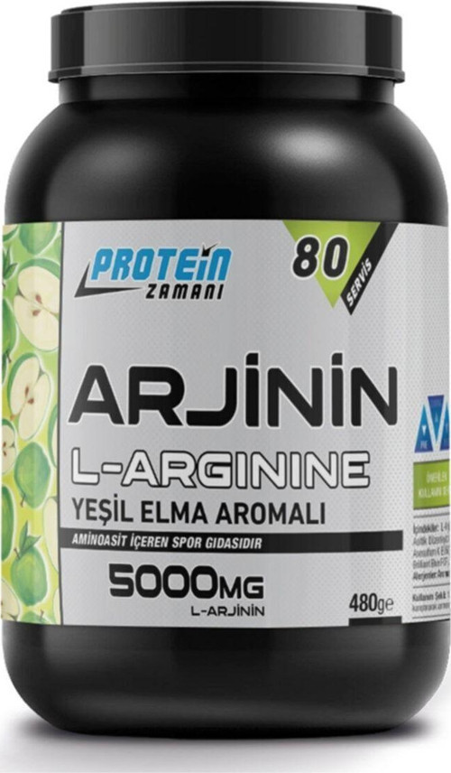 L-Arjinin 80 Servis 480 Gram Yeşil Elma Aromalı