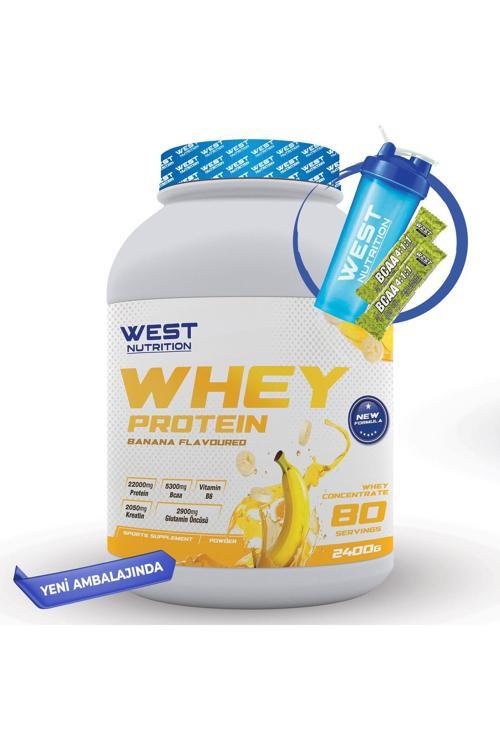 Whey Protein Tozu 2400 Gr 80 Servis Muz Aromalı