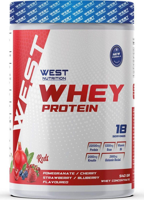 Whey Protein Tozu 540 Gr 18 Servis Reds Nar Vişne Çilek Aromalı