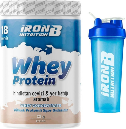 İronb Nutrition Whey Protein Tozu 540 Gr 18 Servis Hindistan&Yer Fıstığı Aromalı