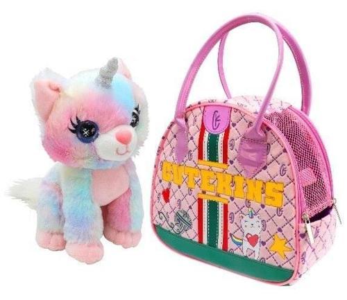 Cutekins Peluş Caticorn Posh Taşıma Çantalı Peluş Oyuncak
