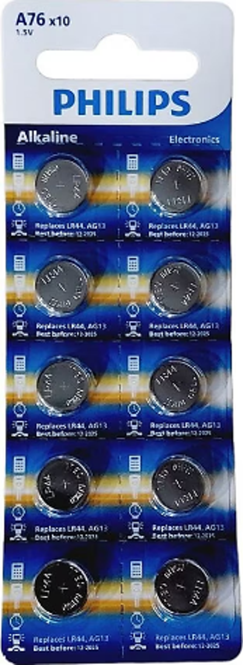 Alkaline Pil 1.5V (Lr44 / Lr1154) 10 Lu