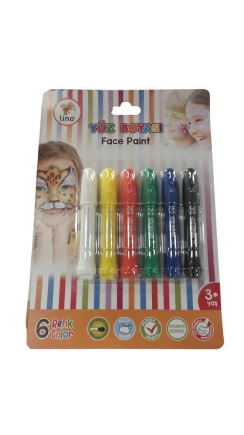 Yüz Boyası Yıkanabilir 6 Renk Ln-905