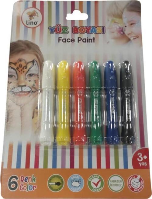 Yüz Boyası Yıkanabilir 6 Renk Ln-905