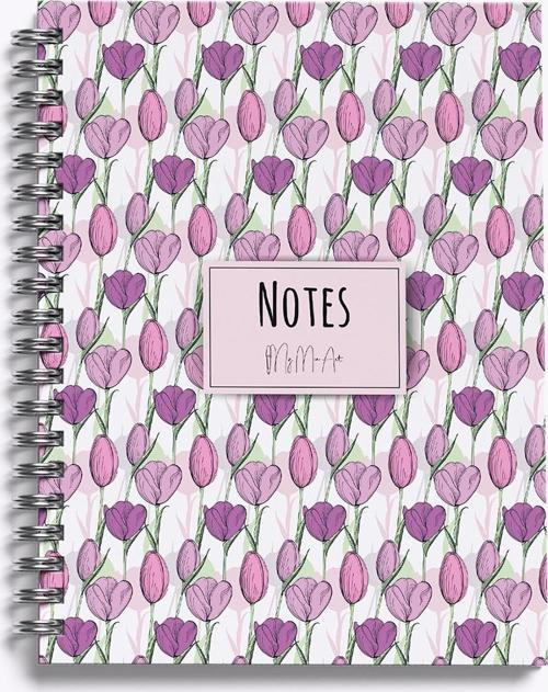 Sert Kapaklı Defter Yaz Seri Tulip-Midi Not Defteri 14X20 Cm