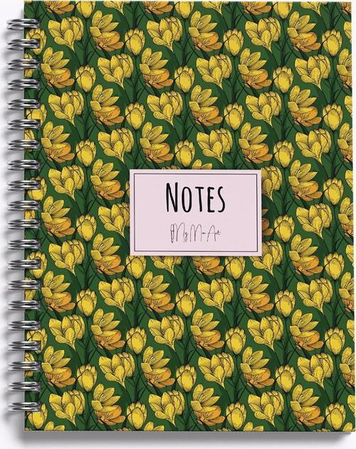 Sert Kapaklı Defter Yaz Seri Magnolia-Midi Not Defteri 14X20 Cm