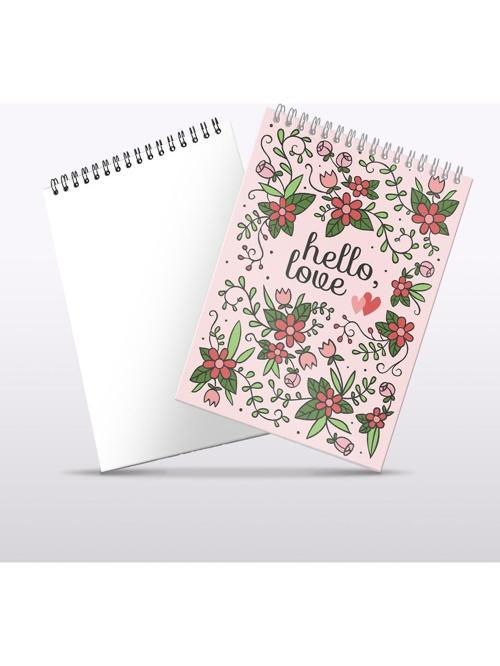 Motto Bloknot Seri Hello Love Not Defteri 12X17 Cm