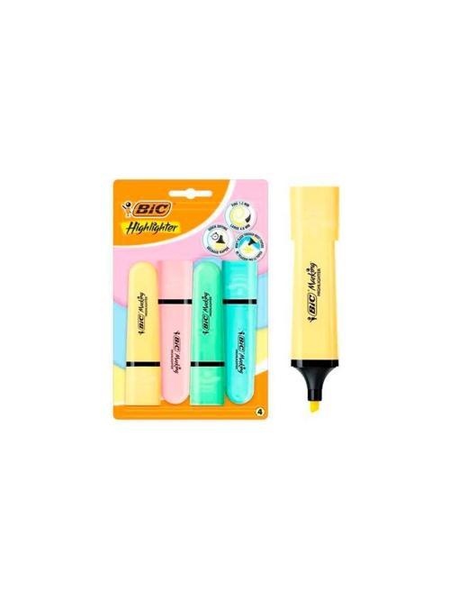 Fosforlu Kalem Hl Flat Pastel Tonlar 4 Renk Bl4