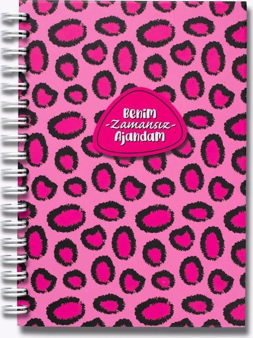 Benim Zamansız Ajandam Seri Benim Ajandam Pembe Leopar 17X24 Cm