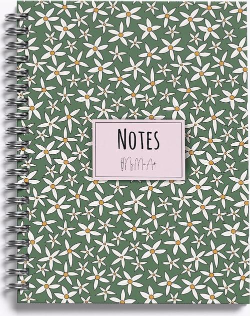 Sert Kapaklı Defter Yaz Seri Starflower-Midi Not Defteri 14X20 Cm
